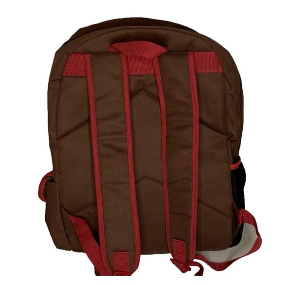 Disney Mickey Mouse Backpack Brown Red Comic Strip Design | Classic Retro Style - Picture 5 of 10